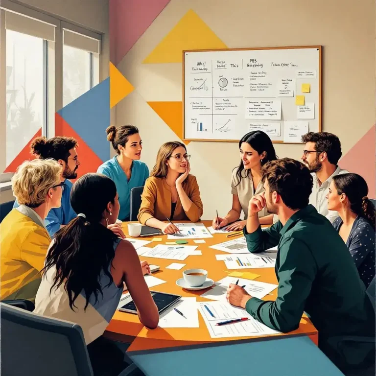 illustration of case commisioners and care providers representatives in a meeting