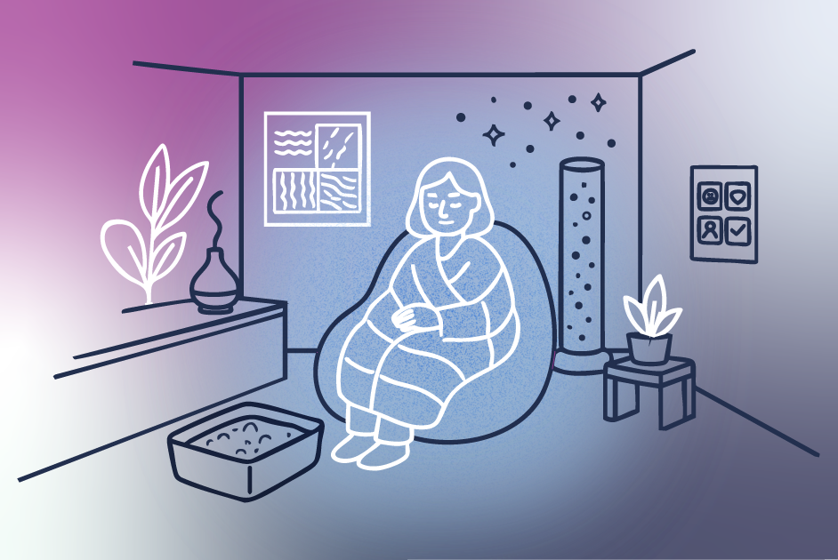 calming sensory room for autistic people