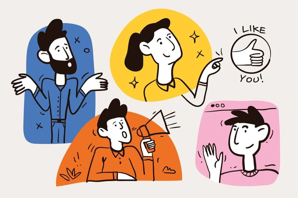 illustration of neurodivergent people